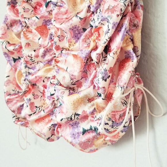 FOR LOVE & LEMONS Gardenia Mini Dress S Ruched Sweetheart Corset Romantic $228 - Picture 11 of 16